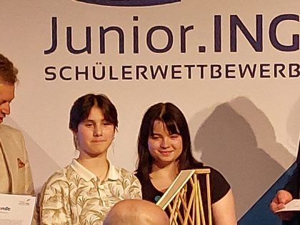 Platz 5 beim Bundeswettbewerb „Ideenspringen“ im Rahmen von Junior.ING