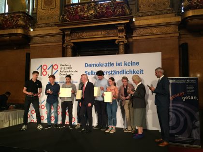 Demokratisch Handeln zeichnet Projekt „Ganz normale Menschen“ aus