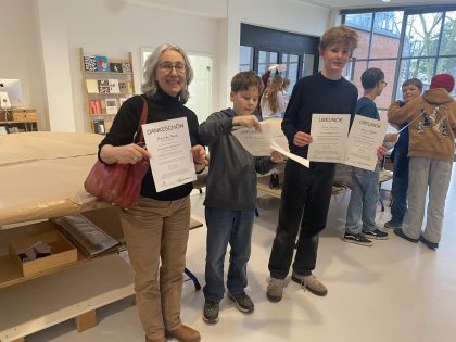 Erfolgreiche Teilnahme am 1. Druckgrafik-Wettbewerb für Hamburger Schulen